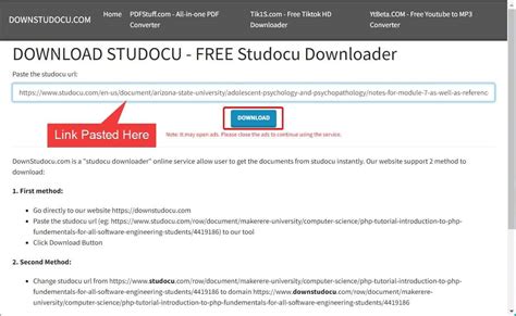 Studocu Downloader Tool Online : Download Free Studocu .